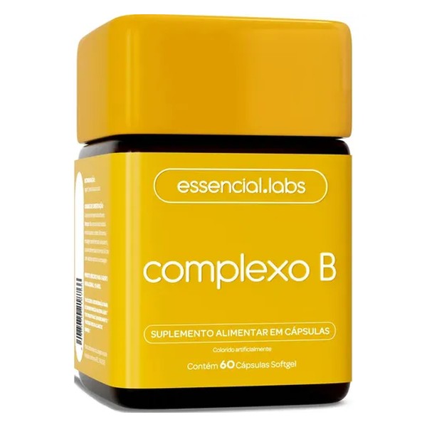 COMPLEXO B - 60 Cápsulas Softgel - Fórmula com Máxima Concentração e Biodisponibilidade