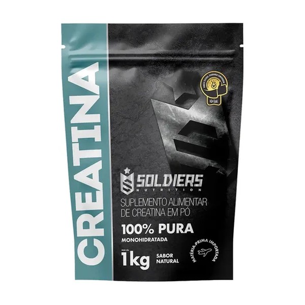 Creatina Soldiers Nutrition em pó Sem sabor x 1kg